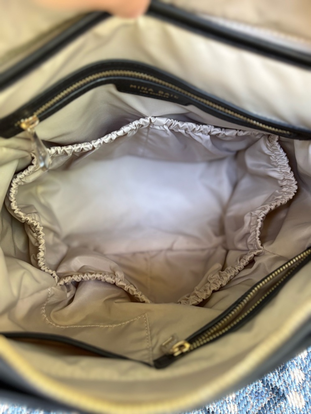 Mina Baie Kinney leather diaper bag and Backpack black sold out online - Picture 13 of 16